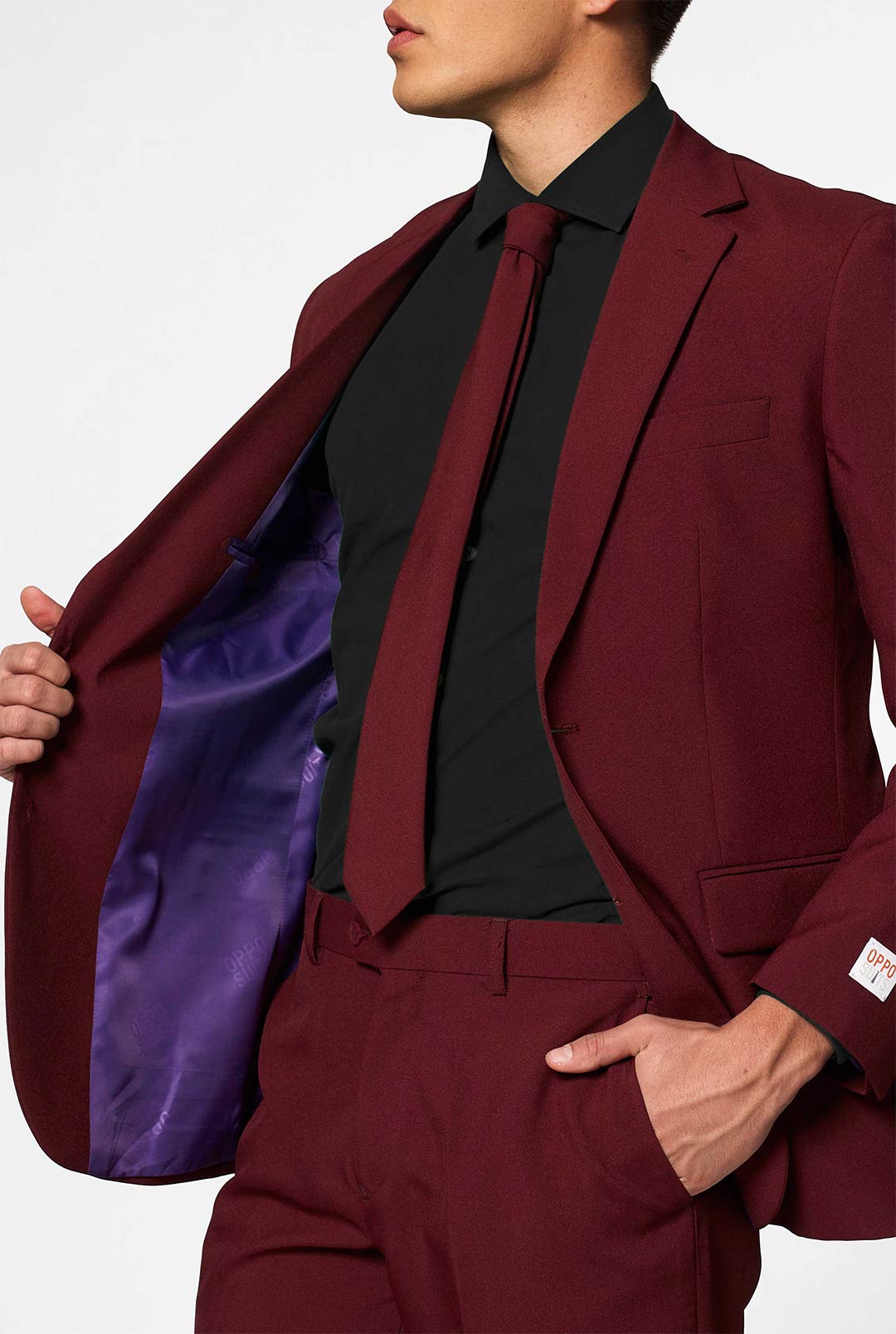 Burgundy 2 Button Suits Starting At $199 - Mensuits.com